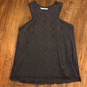 Maurice’s lace overlay tank top medium